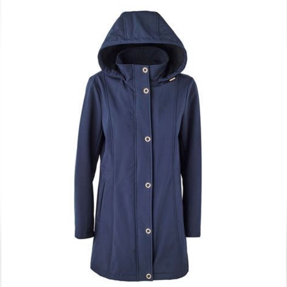Anne Klein Soft Shell Jacket. NWT. Navy Blue. Size: L